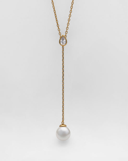 Collar Circonita y Perla Nova Drop