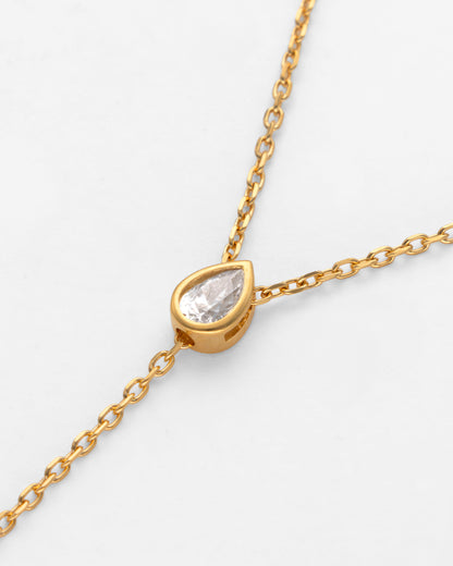 Collar Circonita y Perla Nova Drop