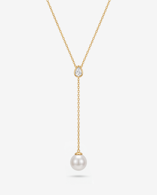 Collar Circonita y Perla Nova Drop