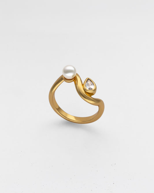 Anillo S Harmony Circonita y Perla Nova