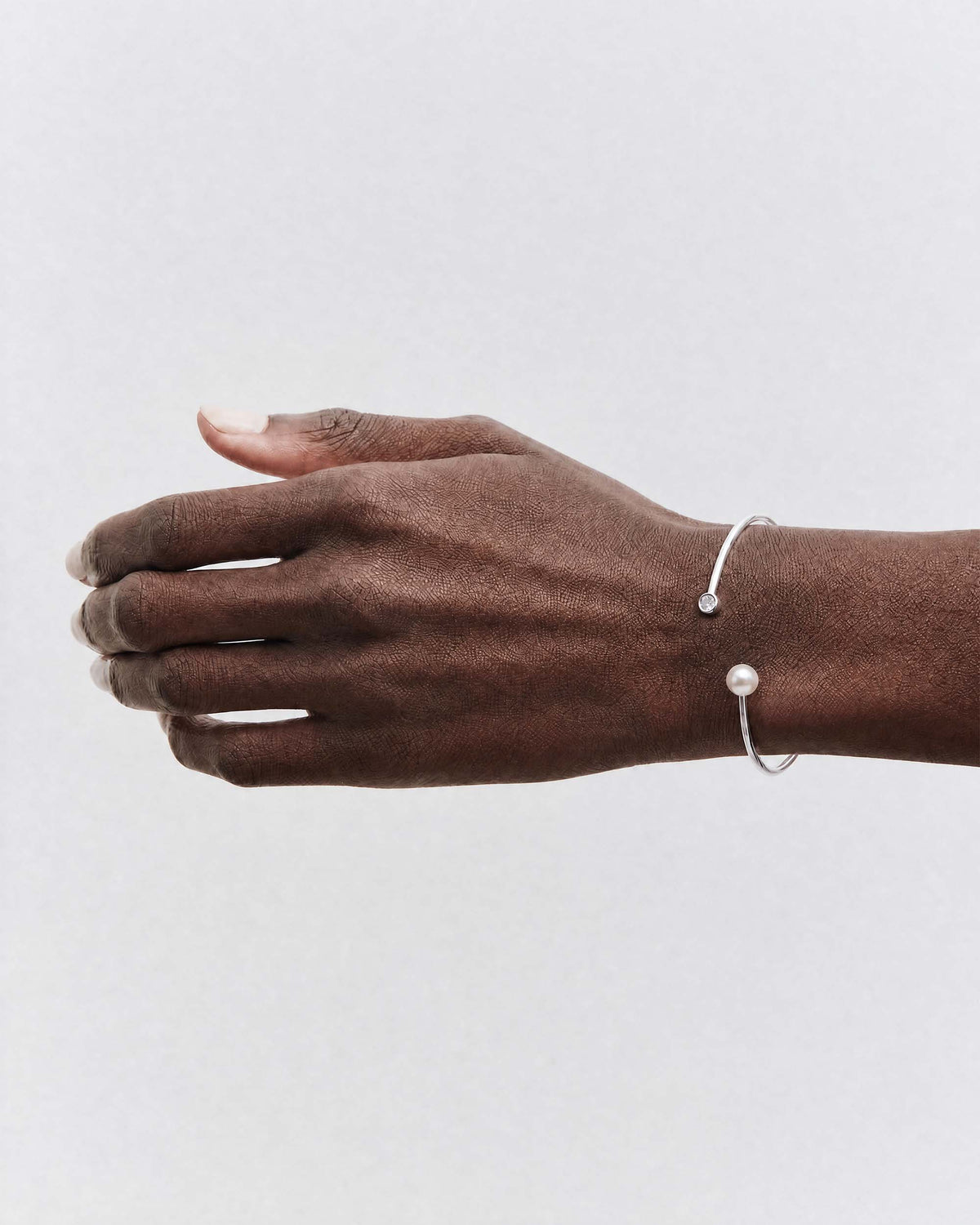Pulsera rígida Lysé plateada