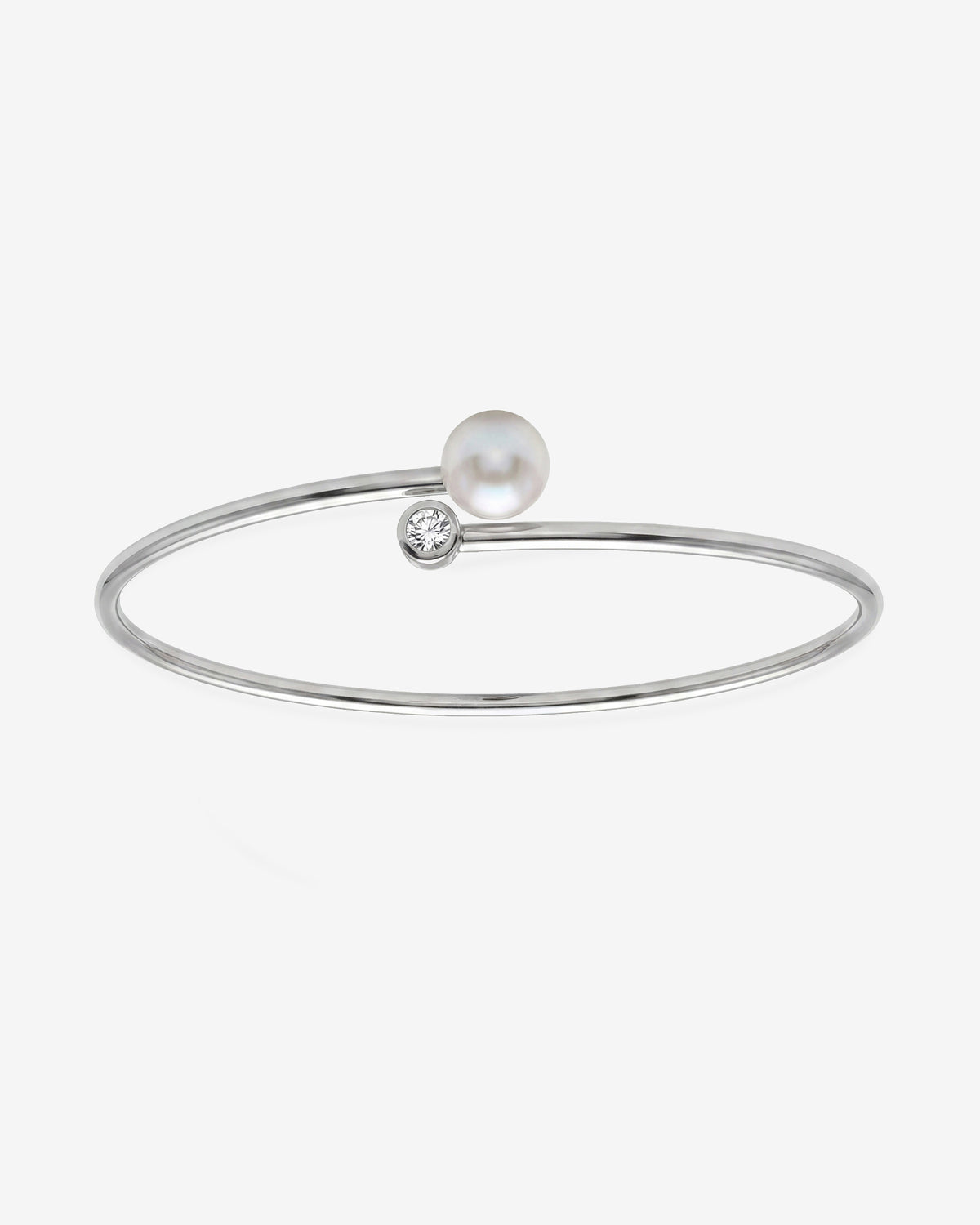 Pulsera rígida Lysé plateada