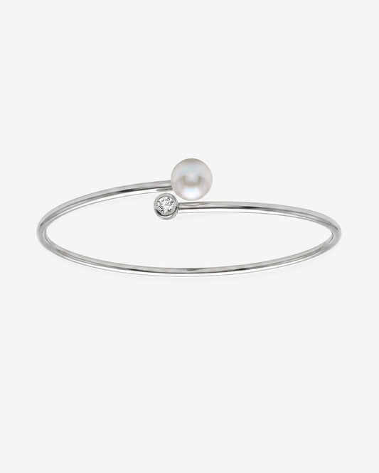 Pulsera rígida Lysé plateada