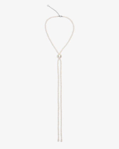 Collar corbatero de perlas Lune
