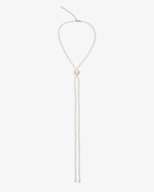 Collar corbatero de perlas Lune