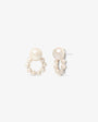 Pearl hoop earrings Lune
