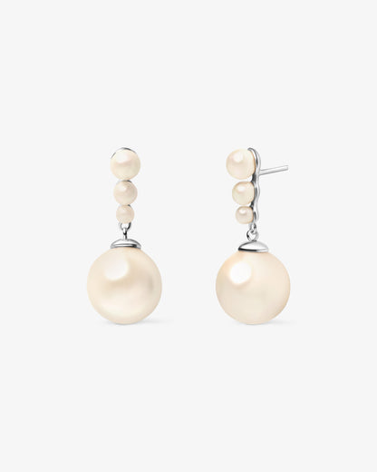Pendientes colgantes de perlas Lune