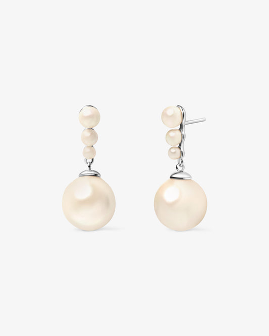 Pendientes colgantes de perlas Lune