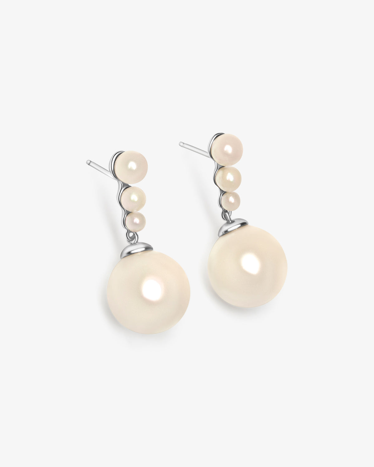 Pendientes colgantes de perlas Lune