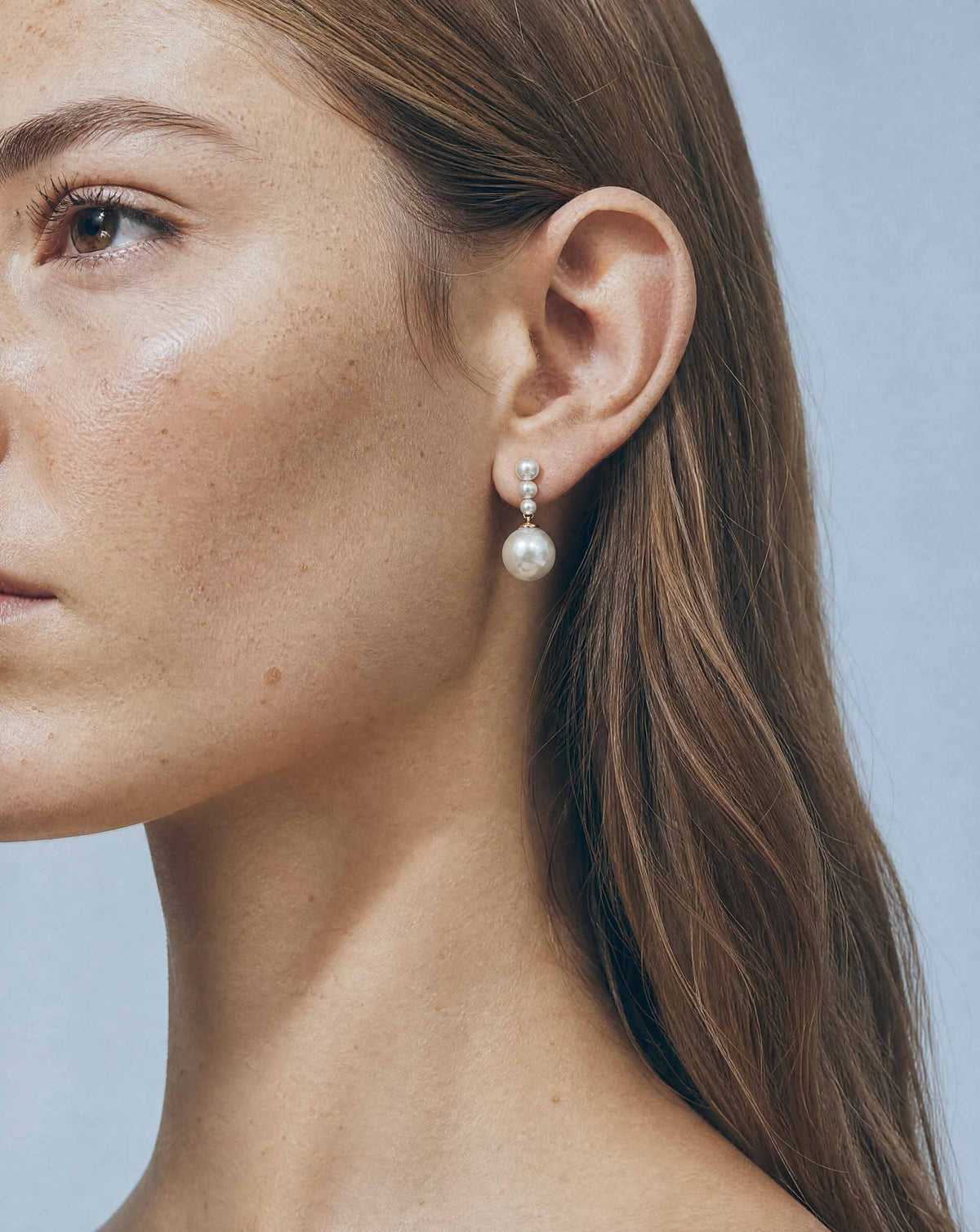 Pendientes colgantes de perlas Lune