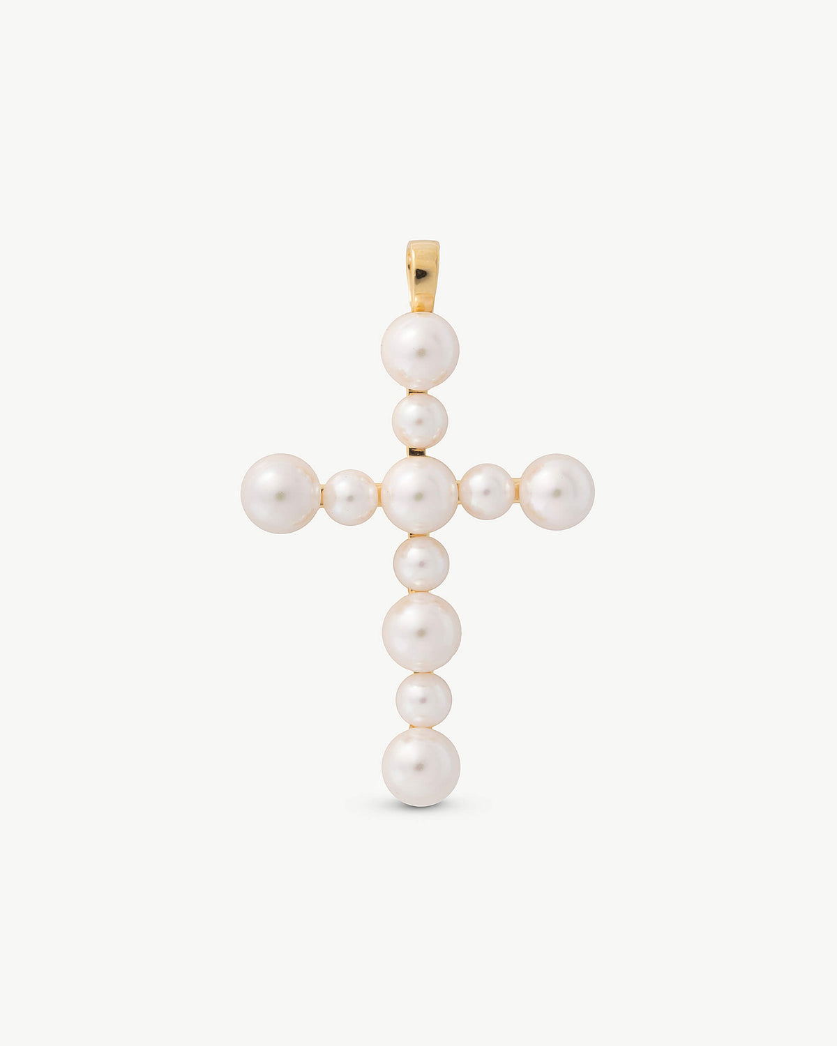 Weißer Kreuzanhänger Cruces