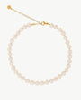 Collar Perlas 8mm Dorado Ballet
