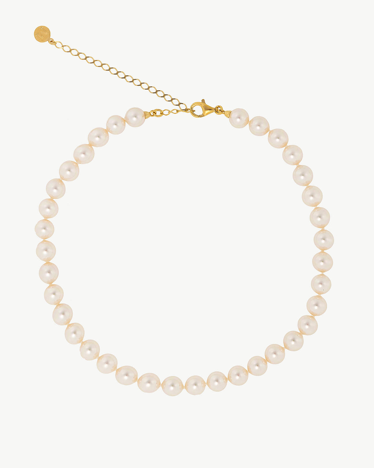 Collar Perlas 8mm Dorado Ballet