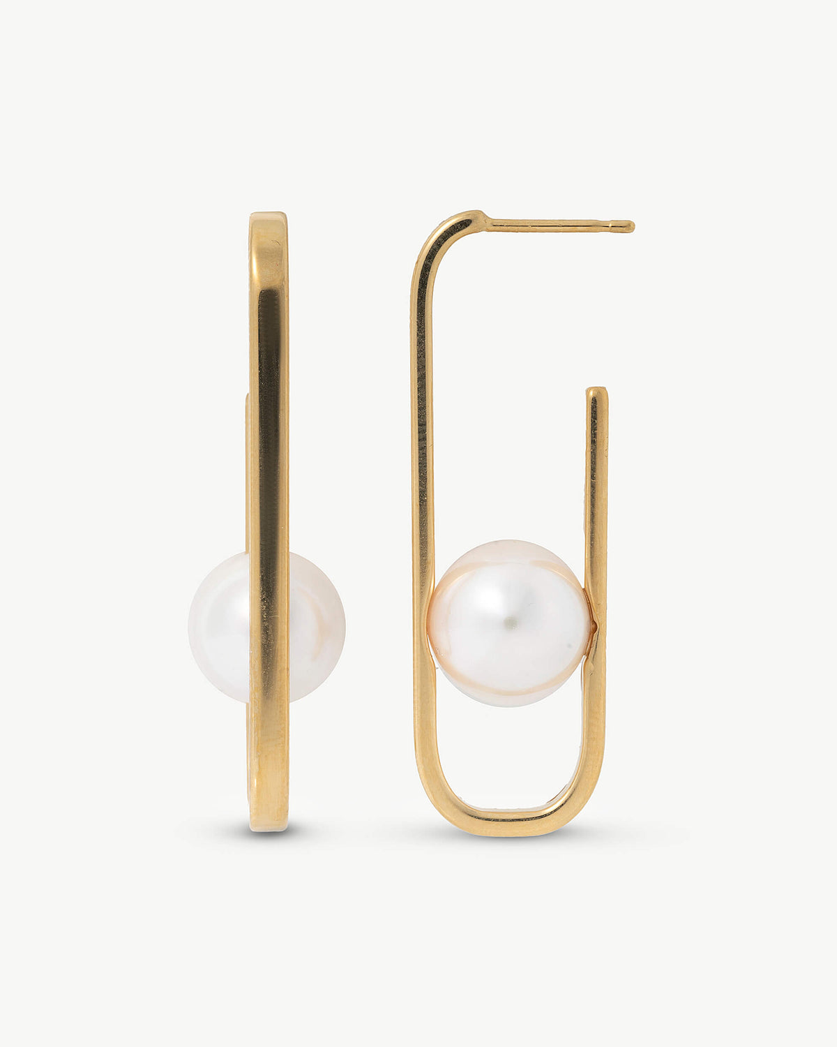 10mm Goldperlenohrringe Atenea
