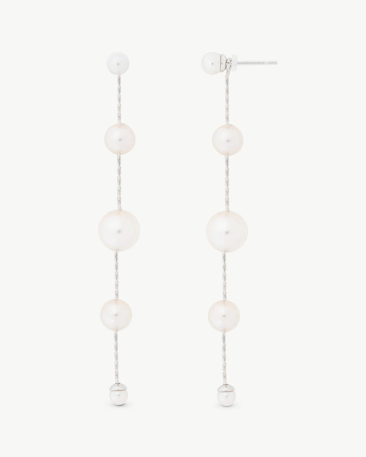 Pendientes Largos con Perlas Dangle