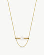 8 mm goldene Perlenkette Lagom
