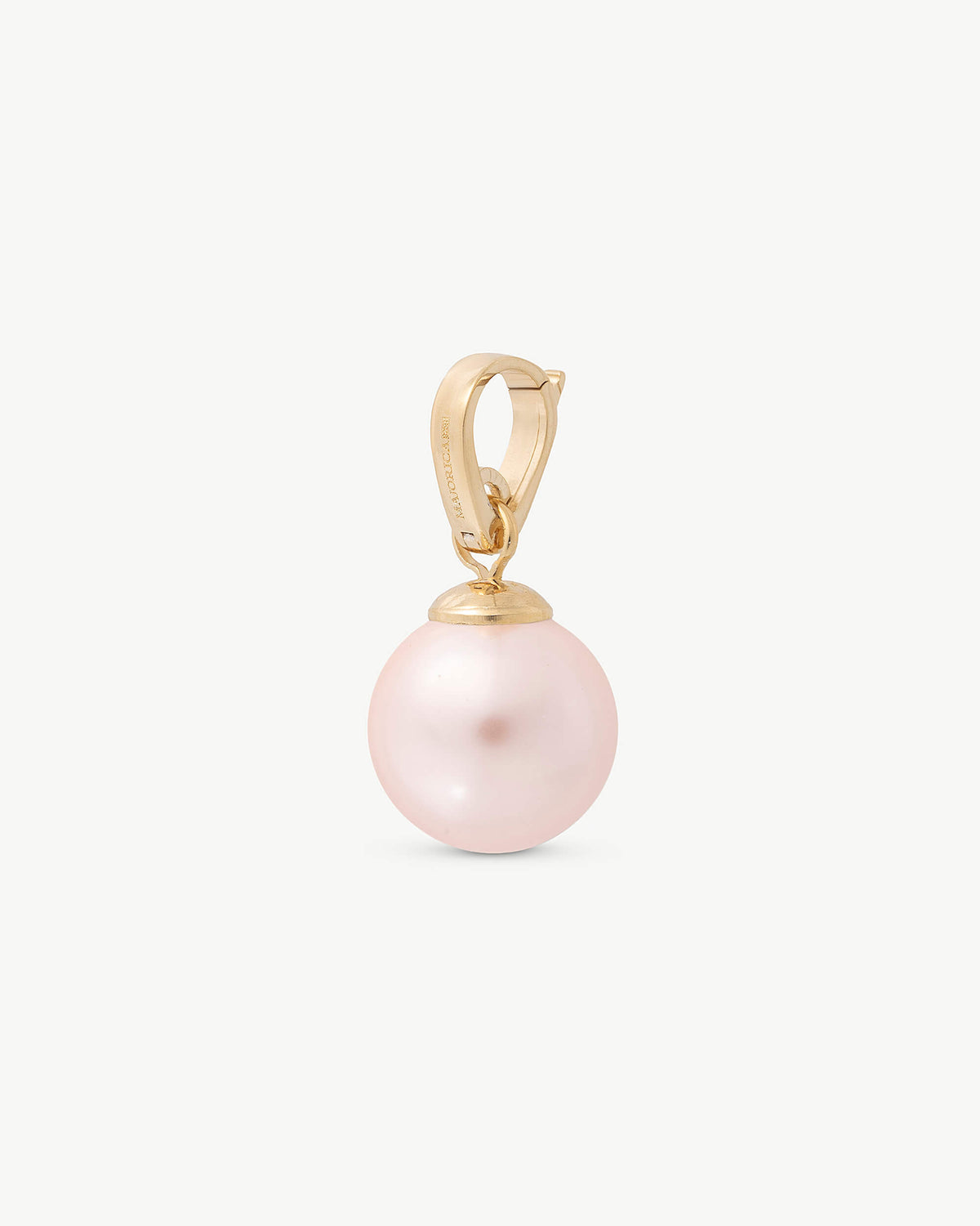 Rosa V-Perlen-Anhänger Charm&Glow
