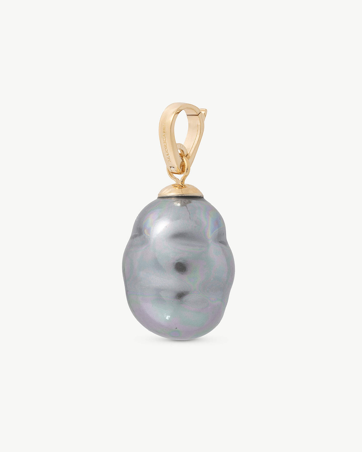 Baroque Pearl Charm Gray Charm&Glow
