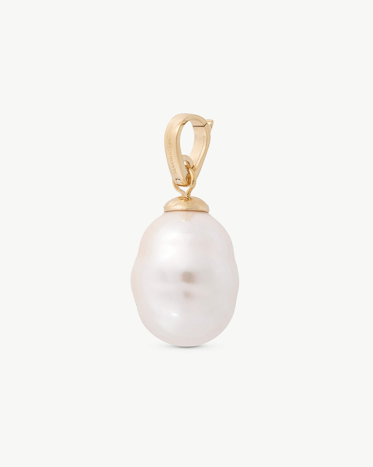 weißer Perlenanhänger Charm&Glow