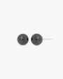 6mm schwarze Perlenohrringe Lyra