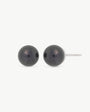 8mm schwarze Perlenohrringe Lyra