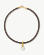 Braune Halskette Braid