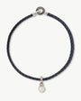 Blaue Halskette Braid