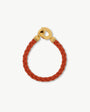 Orangefarbenes Armband Braid