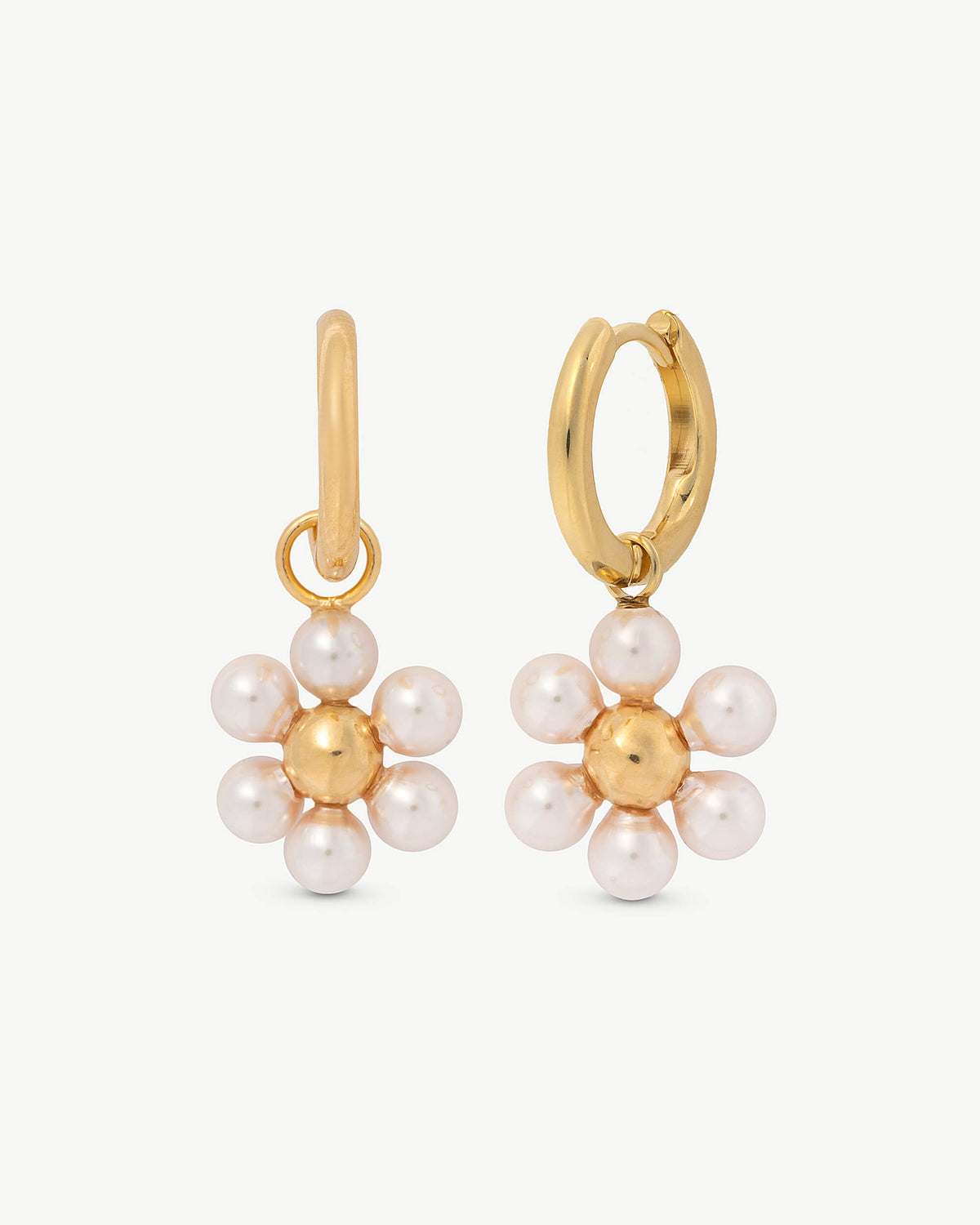 Hoop Earrings White Kate