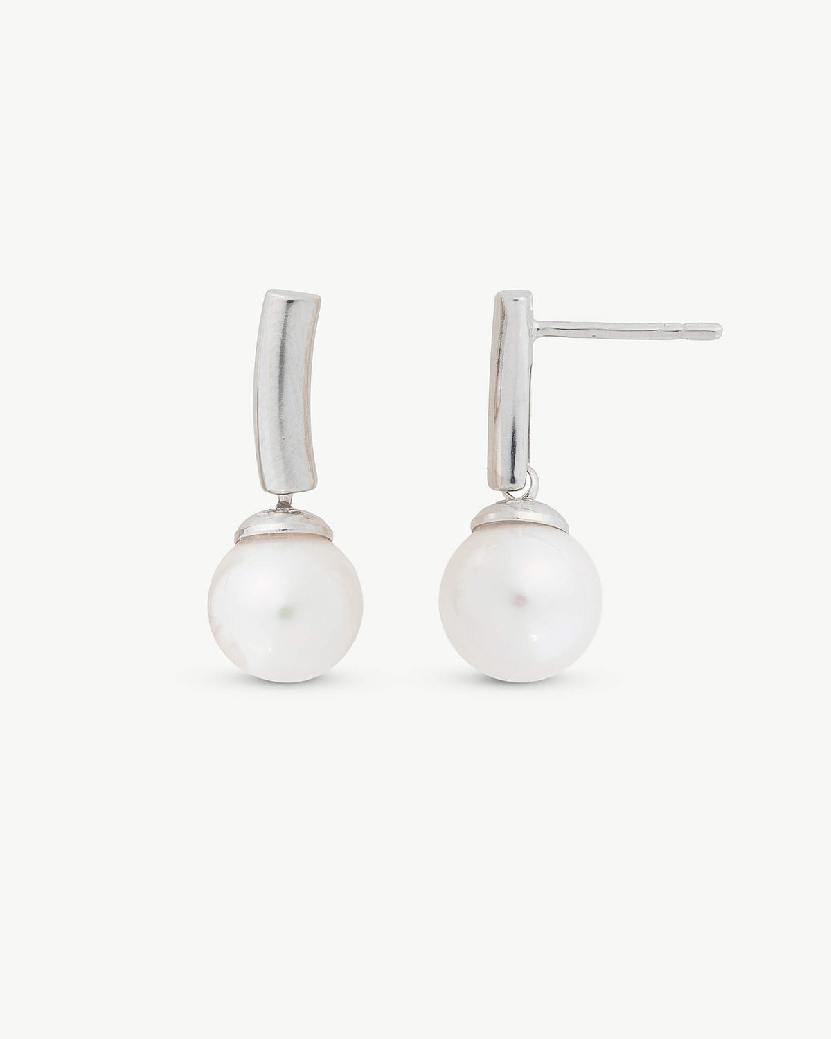 8 mm Perlenohrringe Espiga