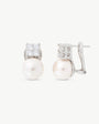 Pendientes Perla 10mm y 4 Circonitas Selene