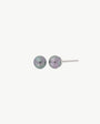 Pendientes Perla 4mm Gris Lyra