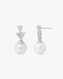 Pendientes Perla 10mm y Circonitas Venus