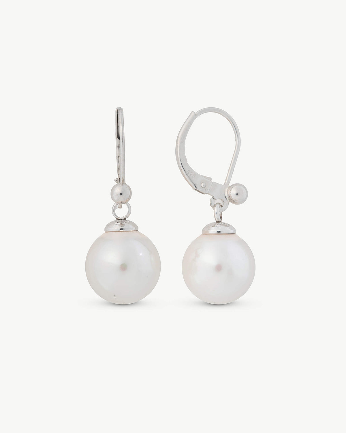 Hoop Pearl Earrings 10mm Nuada