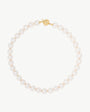 Pearl Necklace - 45cm 12mm Golden Lyra