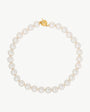 14 mm goldene Perlenkette Lyra