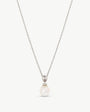 Pearl and Zirconia Necklace 10x12mm Selene