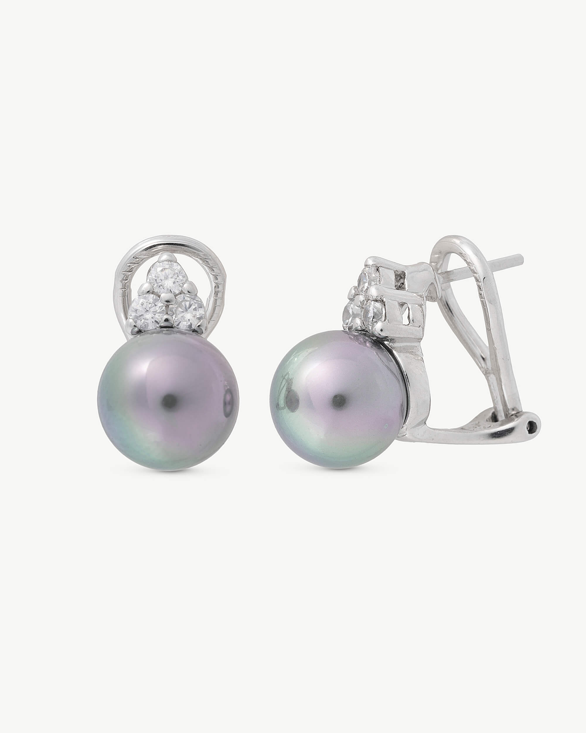 JO WISDOM Orecchini Donna In Argento 925 Con Perle Madreperla 10mm E Zirconia Cubica AAA – Eleganti, Regalo