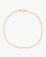 Pearl Necklace - 45cm 7mm Golden Lyra
