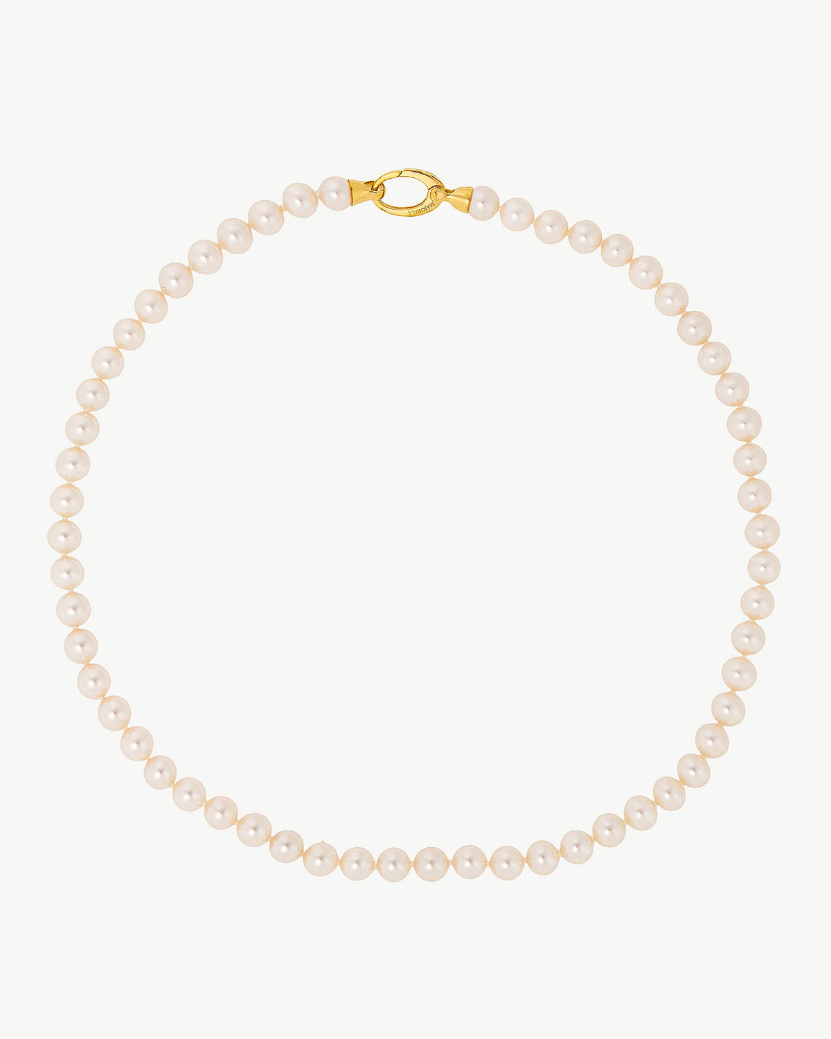 Pearl Necklace - 45cm 7mm Golden Lyra