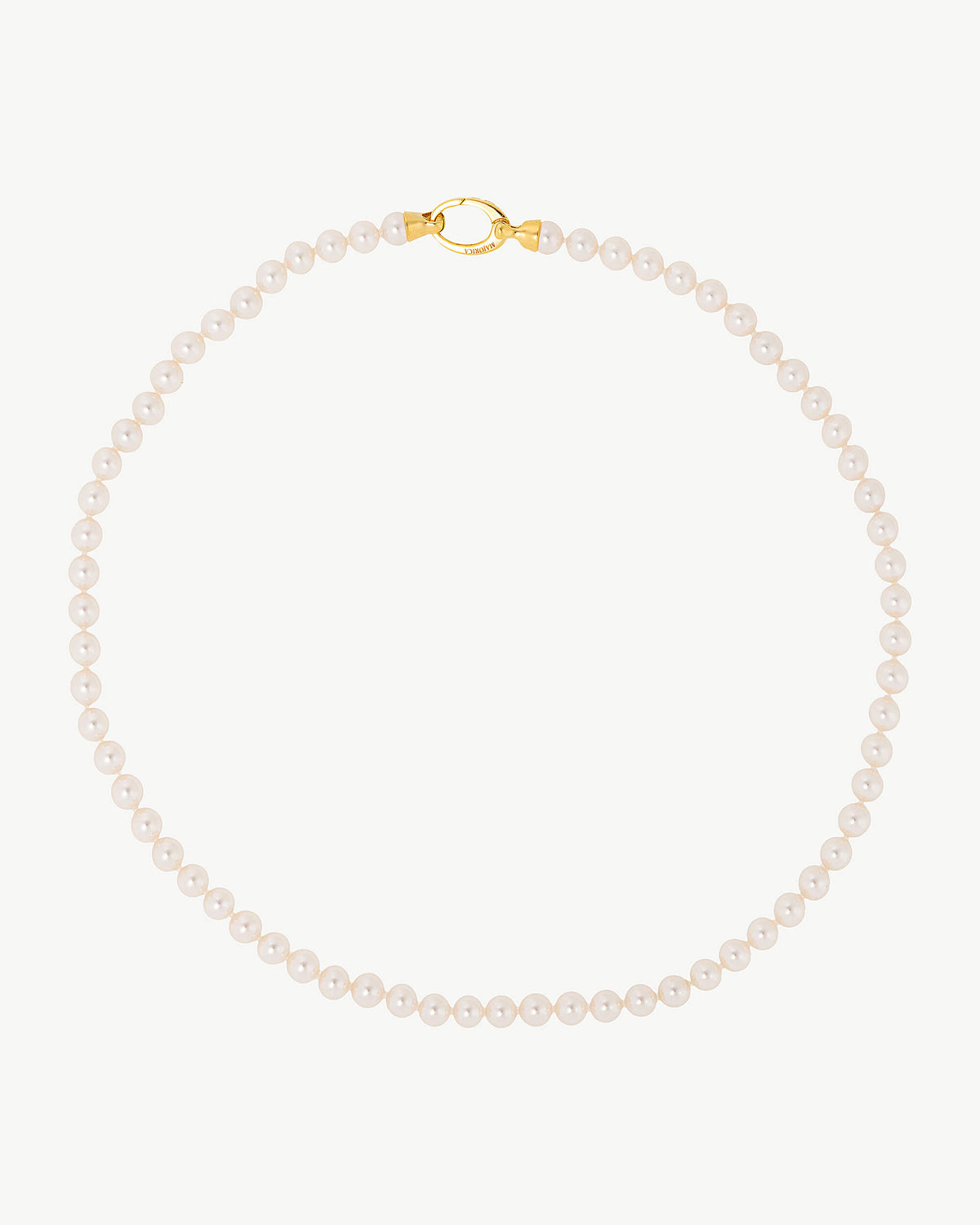 Collar Perlas 6mm de 45cm Dorado Lyra