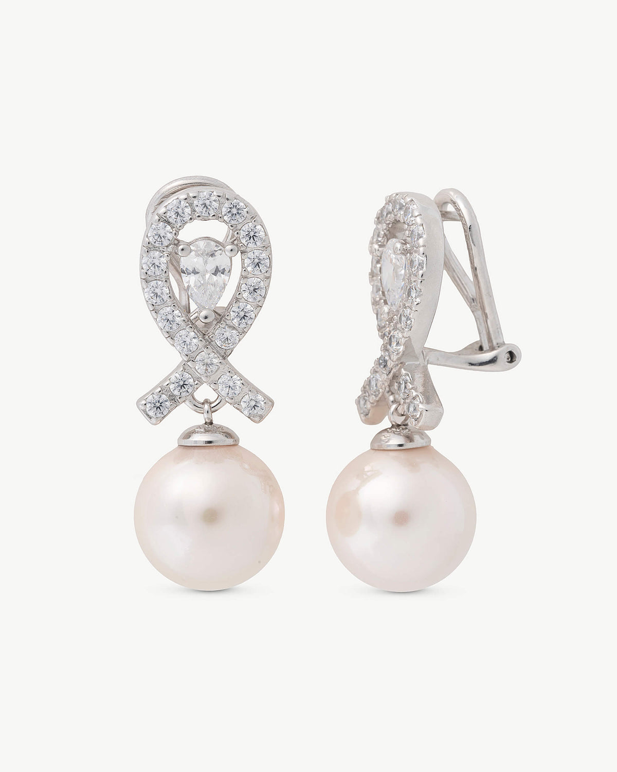Ohrringe mit Zirkonschleife Exquisite