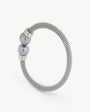 Armband mit zwei grauen Perlen Tender