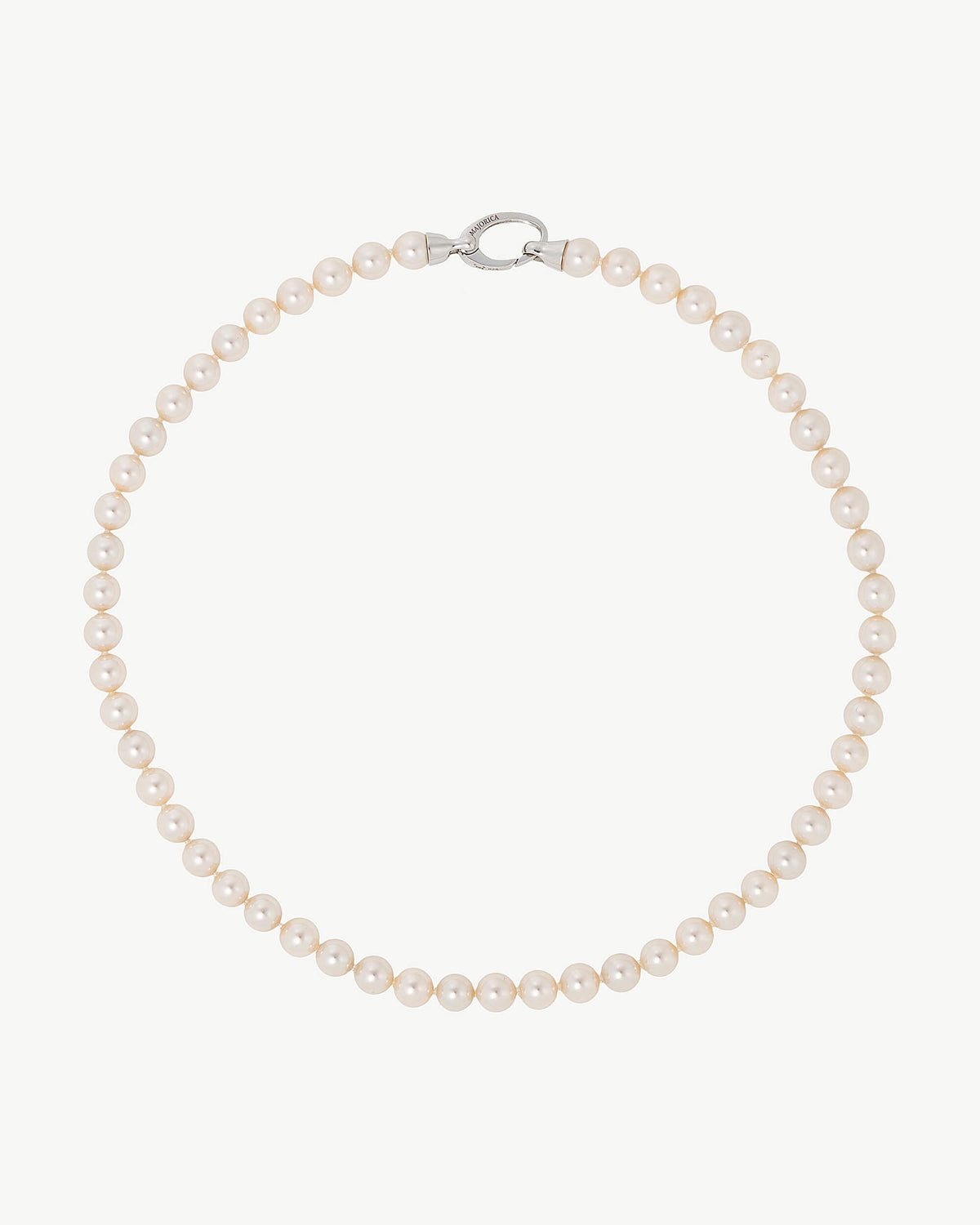 40 cm lange Perlenkette mit 6 mm Perlen Lyra