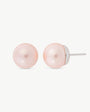 10 mm rosa Perlenohrringe Lyra