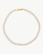 Collar Perla Barroca 8mm Dorado Ágora