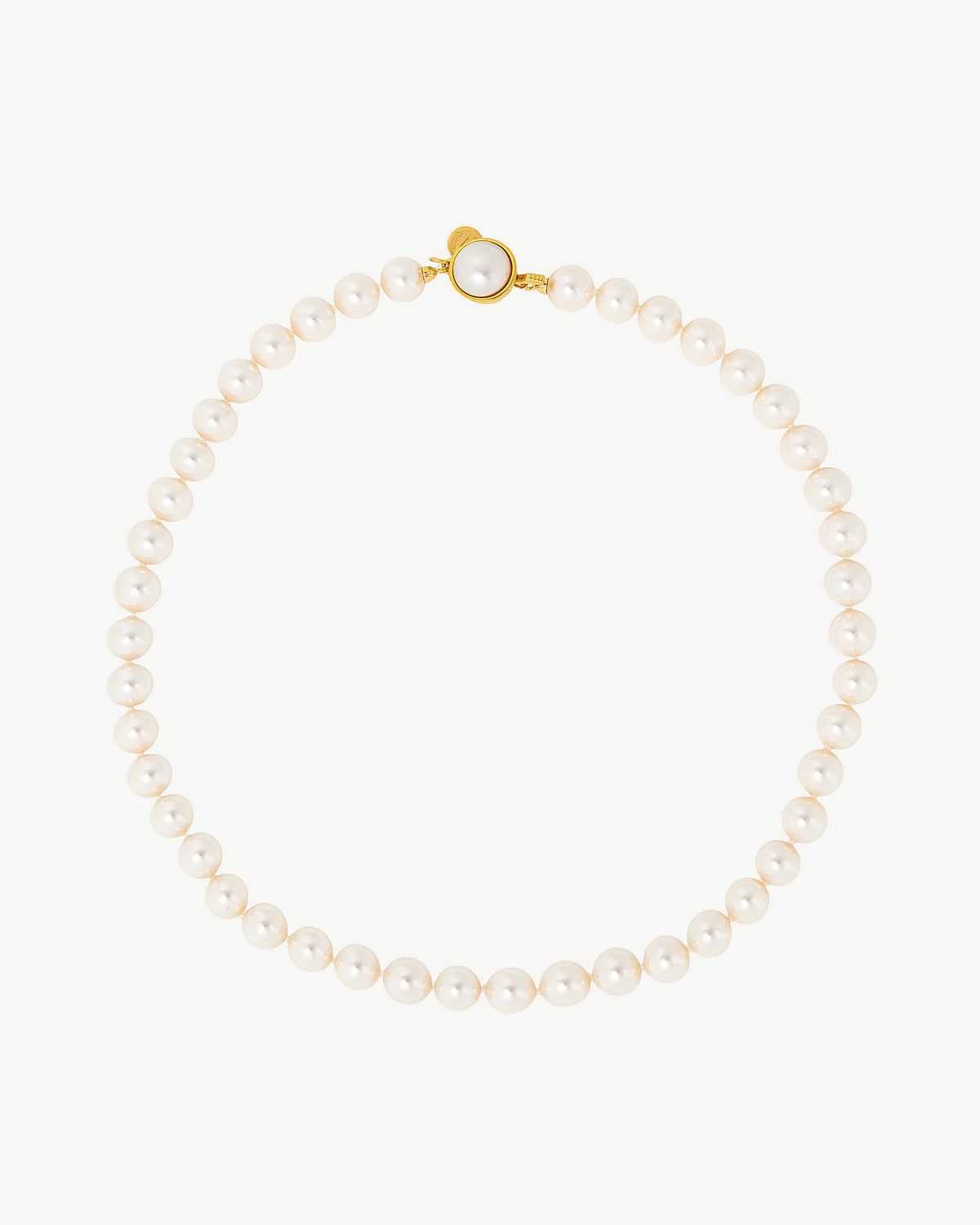 Pearls Necklace 8mm - 40cm Golden Lyra