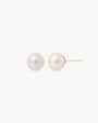 Ohrringe aus 18-karätigem Gold mit 6-mm-Perle Taylor