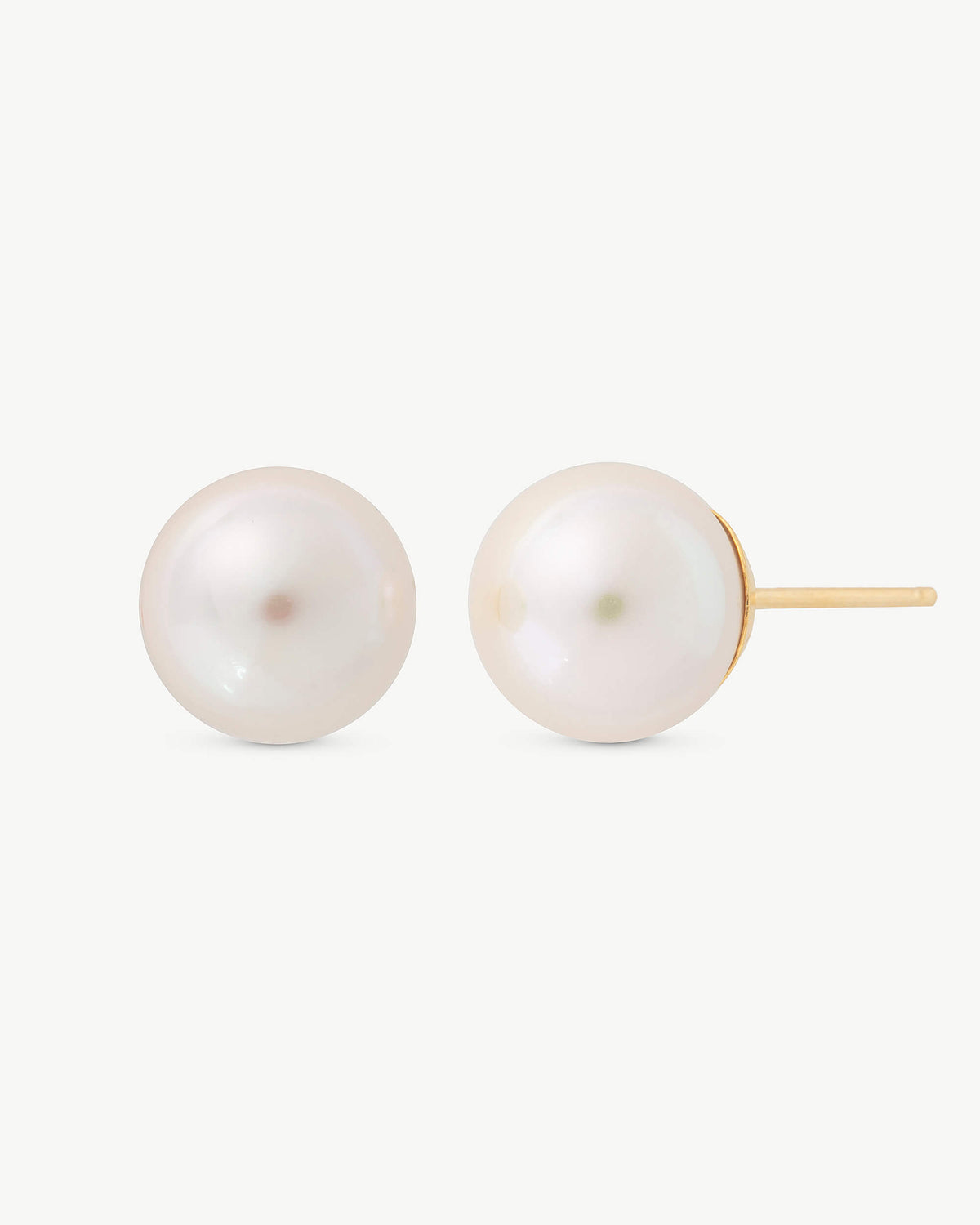 Ohrringe aus 18-karätigem Gold mit 10-mm-Perle Taylor