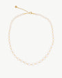 Pearl Necklace 6-10mm Golden Degradé